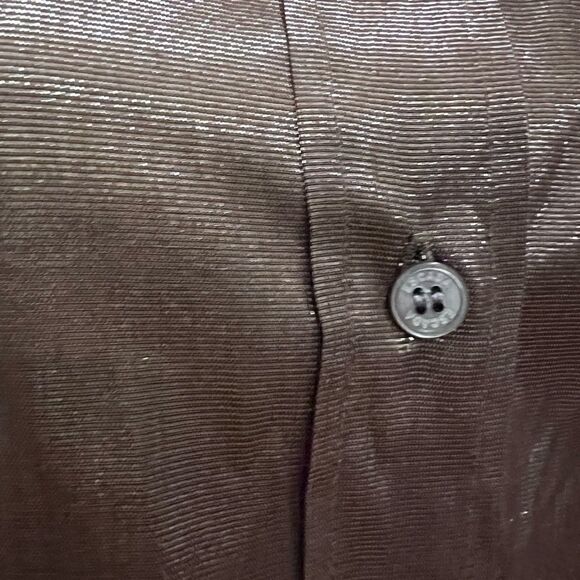 Escada metallic button-down blouse, size 36, US 6 - Picture 5 of 8